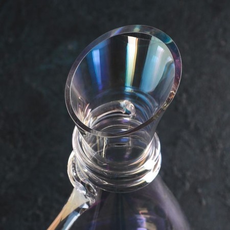 Glass decanter "Bagira", 1 l, 15 × 10 × 32 cm, pearly color-2
