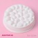 Form for mousse desserts and baking of the “pebbles”, silicone, 19.5 × 5.5 cm, white color