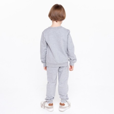 Kidsa (sweatshirt, trousers), color gray mix, height 98 cm (3 years)-2