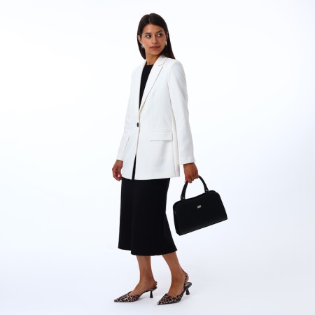 Female bag Textura, tout, average size, black color-8