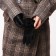 Gloves are female, dimensionless, without insulation, black color