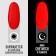 Gel nail polish, Glow in the Dark, 3-phase, 8ml, LED/UV, luminescent, red color (46)