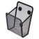 Standing for writing accessories on magnets, for magnetic boards, mesh, metal, black