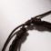 Bracelet Skin "Interpretation" with a suspension, heart, brown color, D = 8 cm