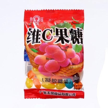Marmalade chewing fruit beans with vitamin C, 20 g