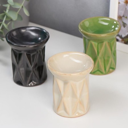 Aroma lamp ceramics "rhombus" mix 7.5x6.5x6.5 cm
