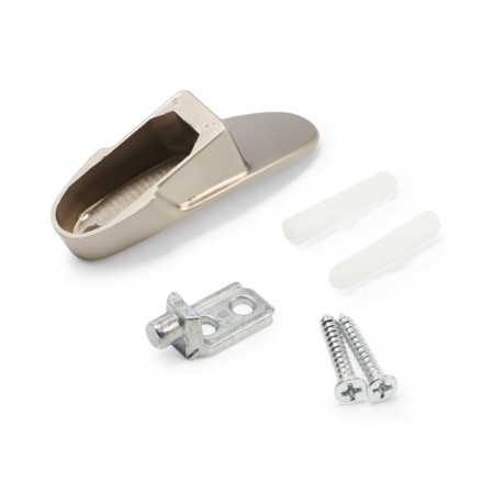 Furniture hook CAPPIO PLATE, one -rod, matte nickel color-5