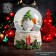 Souvenir Polystone Water Ball "Gnomik with a gift" 7x6.7x8.8 cm