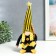 Interior doll "Granny in a striped cap with a spoon for honey and bees" 28x8 cm