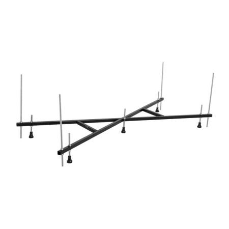 Bath frame Euroleux lait / miamika, 170x70 cm, x-shaped-1
