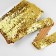 Decorative braid with sequins, elastic band, 3.5 cm, 9 ± 0.5 m, gold color