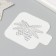 Plastic stencil "Frig with cones", size 9x9 cm