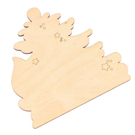 New Year's set for creativity. Wood painting "New Year! Christmas tree "-9