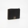 Women's wallet on the button, black color