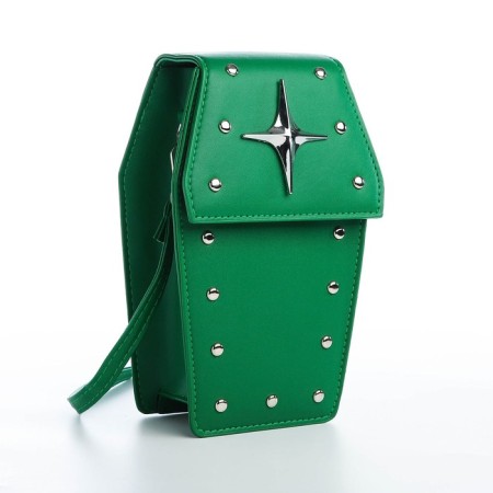 Youth bag on magnet, green color-1