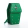 Youth bag on magnet, green color