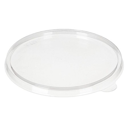 Cover to the container SK-060K (T), round, transparent color, size 13.2 x 13.2 x 0.8 cm