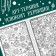 New Year! Coloring "Art Therapy", 32 pictures, 20 × 28, A4 format