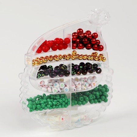 New Year! Set for creativity "New Year's decoration from beads", types of mix-2