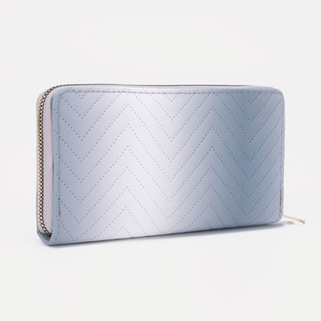 Women's wallet with lightning, gray color-1