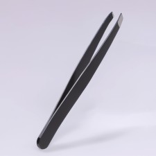 Pinzet begged, wide, 9.5 cm, black color
