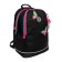 School backpack, 38 x 28 x 18 cm, Grizzly, ergonomic back, + keychain, black