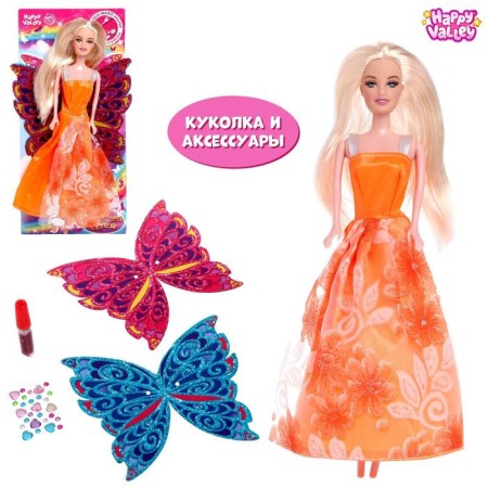 Fairy-tale fairy doll with accessories, wings mix