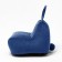 Milk-Milk chair, size 80x90 cm velor, blue color