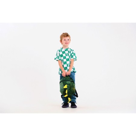Baby plush backpack for the boy "Dinosaur", green color, 26x10x24 cm-2