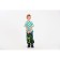 Baby plush backpack for the boy "Dinosaur", green color, 26x10x24 cm