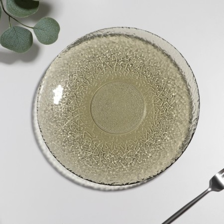 Plate "openwork", d = 26 cm, h = 2.5 cm, haze