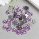 Decor for creativity Plastic 1 Puncture "Rhinestone Flower. Lilac" set of 150 pcs 1.2x1.2 cm