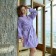 Tainted female robe, economy and I size 42-44 lilac, 100% cotton, 320 g/m2