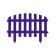 Decorative fence, 35 × 210 cm, 5 sections, plastic, lilac, RENESSANS, GREENGO
