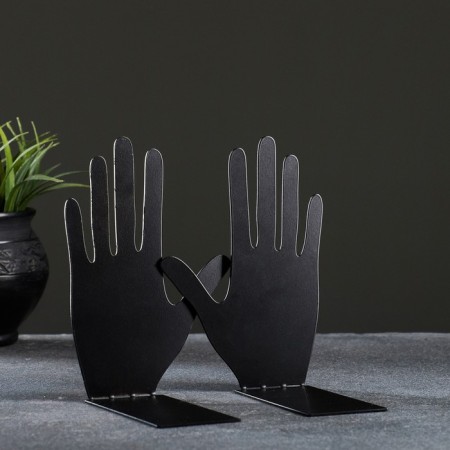 Holder-stand for the books "Lature" set 2pcs, 15x10x10cm, black-2
