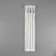 Metal zipper, No. 3, non -proceeding, automatic lock, 30 cm, white/nickel color