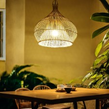 Ceiling Lamp from the rattan 