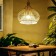 Ceiling Lamp from the rattan "Aldi" 1x120W, E27, 40x40x40 cm