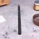 Magic candle "to clean the house" with grass, black, 20cm