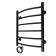 Electric towel "Sanprise" Classic P6, 400x600 mm, left, black