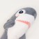 Soft toy "Shark", 60 cm, gray color