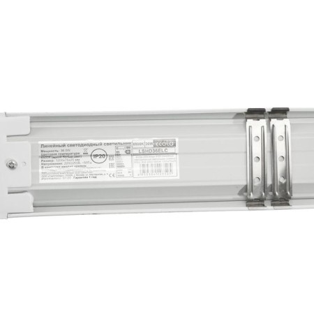 Svettilnik linear LED ECOLA, 36 W, 6500 K, 220 V, IP20, 1200x75x25 mm-3