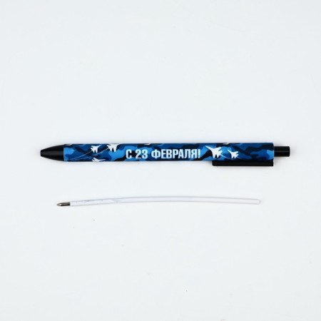 Ballic handle, blue paste, 0.7 mm, automatic, in the envelope "February 23"-3