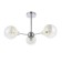 Ceiling EVOLUCE lamp. Sle102702-03. Giorte. 3x40 W, E14, 61x61x33.5 cm, chromium color