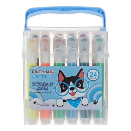 Fleeters 24 colors, thick, with a seal, a ventilated cap, mix-4