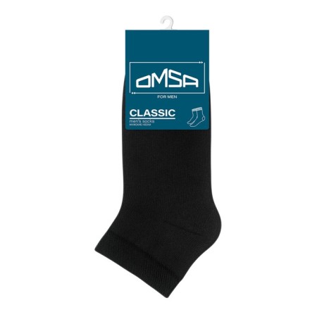 Male shortened socks Omsa Classic, size 42-44, Nero color