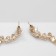 Hanging earrings with the ode "Odyssey" style, white color in gold