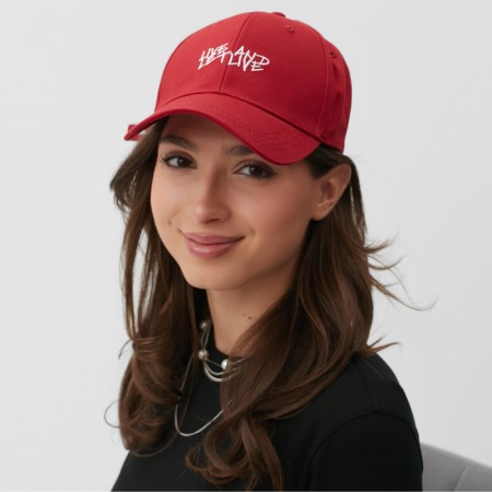 Minaku baseball cap, red color, size 56-58