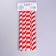 The cocktail tube "Spiral", set of 12 pcs., Red-white color