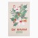 Dolyana towel "Christmas flowers" 28x46 cm, 100% hl, waffle 160 g/m2